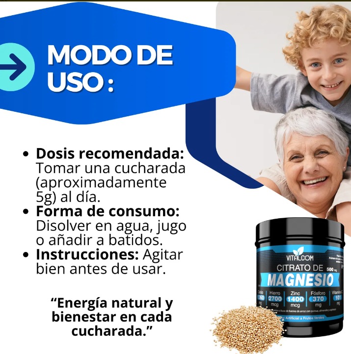 CITRATO DE MAGNESIO 500g